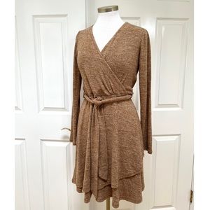 Anthropologie Saturday Sunday Cloud Fleece Wrap Dress in XS